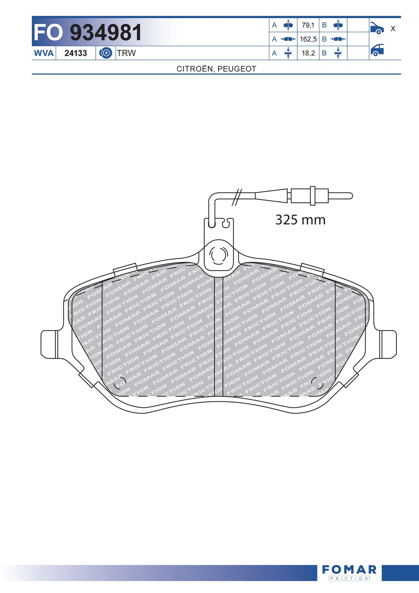 Brake Pad Set, disc brake